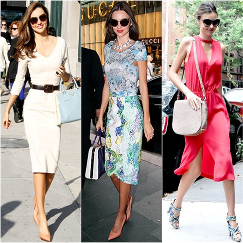 Miranda Kerr in Victoria Beckham, Erdem, and A.L.C.
