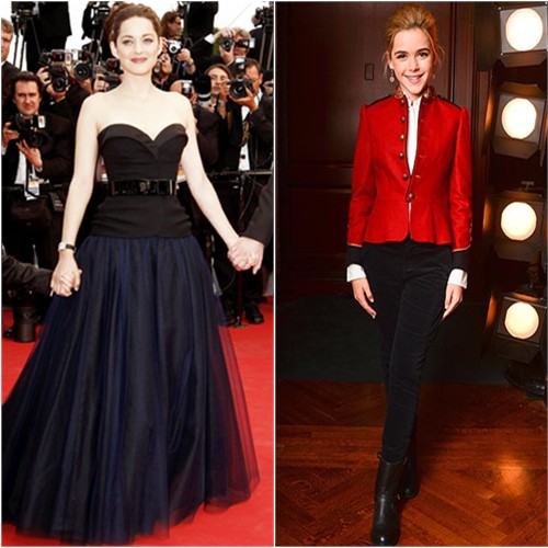 Marion's gown by Christian Dior; Kiernan's jacket and pants by Ralph Lauren