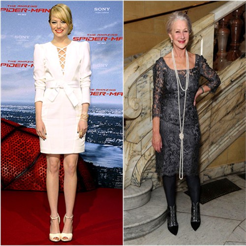 Emma's dress by Andrew Gn, shoes by Christian Louboutin; Helen's dress by Dolce & Gabbana