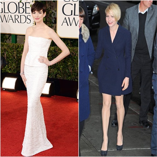 Anne's top and skirt by Chanel; Michelle's dress by Christian Dior, shoes by Christian Louboutin