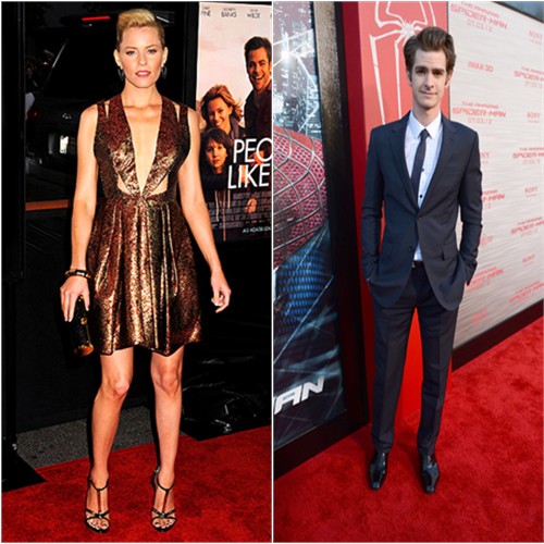 Elizabeth's dress by J. Mendel, purse by Lena Erziak, shoes by Giuseppe Zanotti