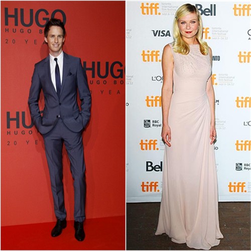 Eddie's suit by Hugo Boss; Kirsten's gown by Christian Dior