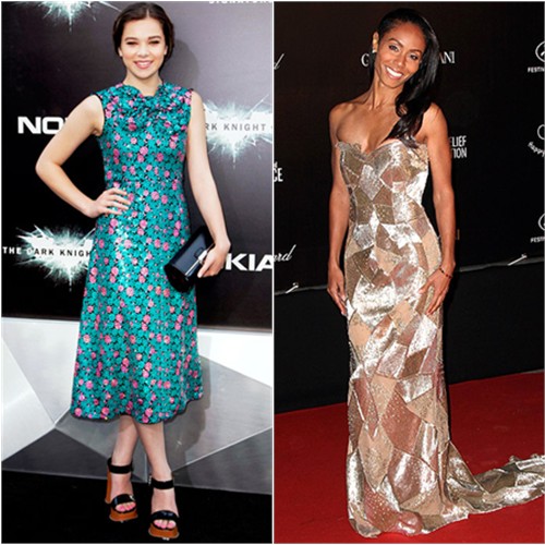 Hailee's dress, purse, and shoes by Marc Jacobs; Jada's gown by Emilio Pucci