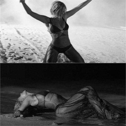 swimsuit by Eres, dress by Wendy Nichol, jewelry by Jennifer Fisher