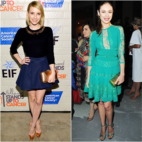 Emma's top by Kate Spade, purse by Rebecca Minkoff, shoes by Casadei