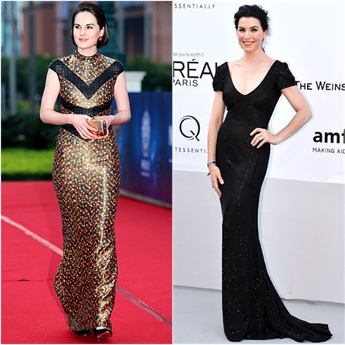 Michelle Dockery and Julianna Margulies in L'Wren Scott