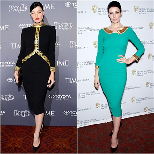 Jessica Paré in L'Wren Scott Fall 2013