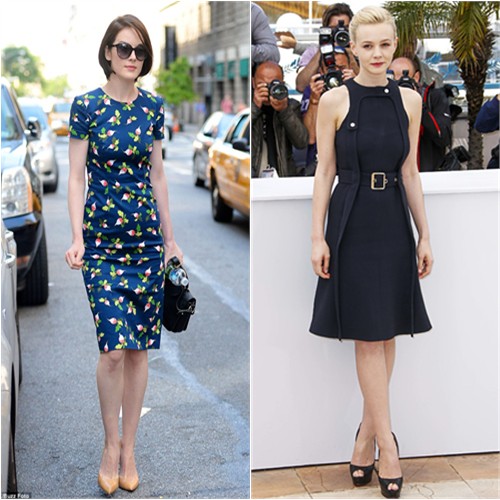 Michelle's dress by Carolina Herrera; Carey's dress by Chlo , shoes by Christian Louboutin