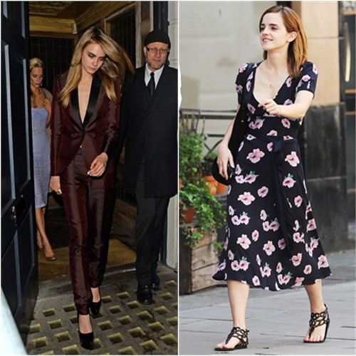 Cara's suit by Burberry Prorsum