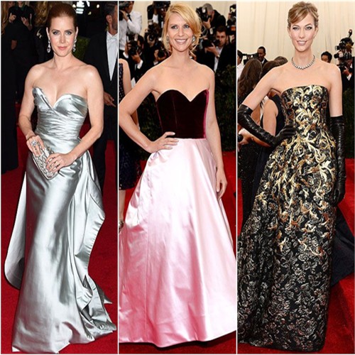 Amy Adams, Claire Danes, and Karlie Kloss at the 2014 Met Gala