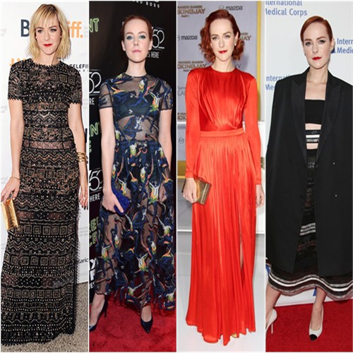 Jena Malone in Emilio Pucci, Valentino, Emanuel Ungaro, and Reem Acra