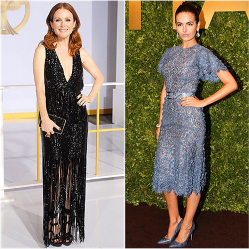Julianne in Tom Ford; Camilla in Michael Kors