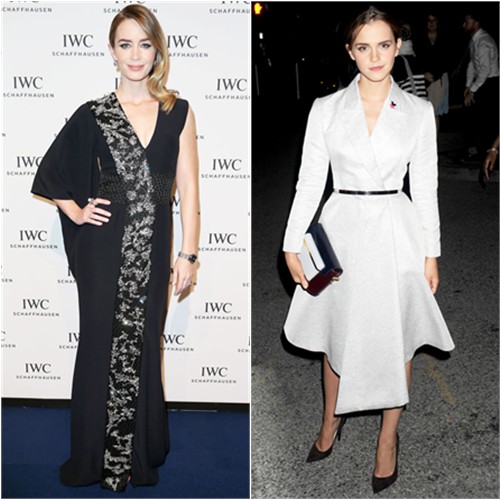 Emily in McQueen; Emma in Dior