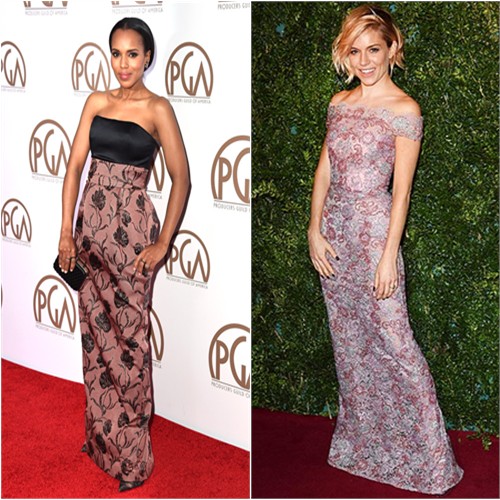 Kerry in Prabal Gurung; Sienna in Burberry