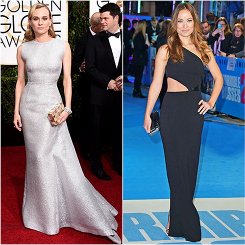 Diane in Emilia Wickstead; Olivia in Michael Kors