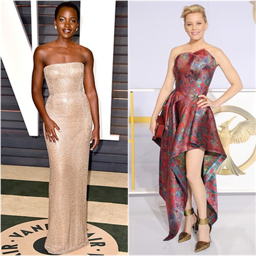 Lupita in Calvin Klein; Elizabeth in Leonard