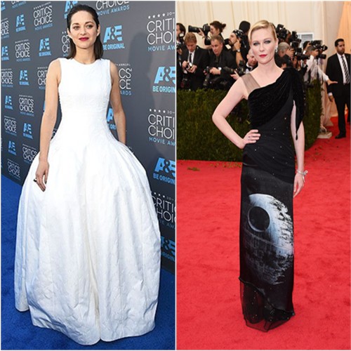 Marion in Dior; Kirsten in Rodarte