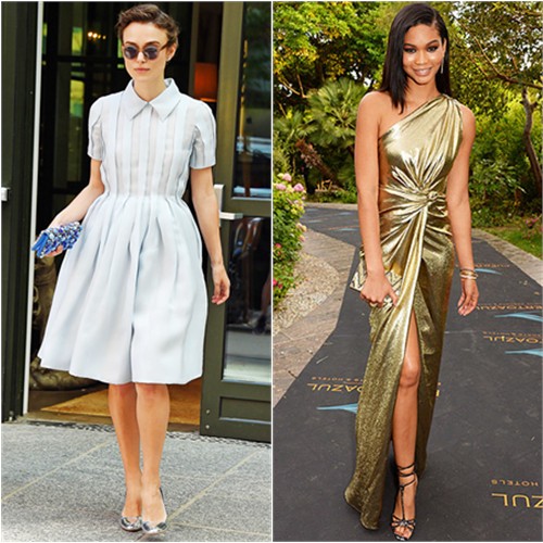 Keira in Prada; Chanel in Reem Acra