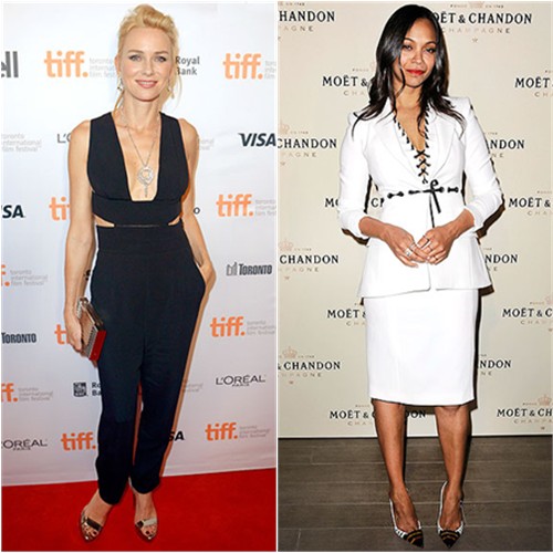 Naomi in Stella McCartney; Zoe in Altuzarra