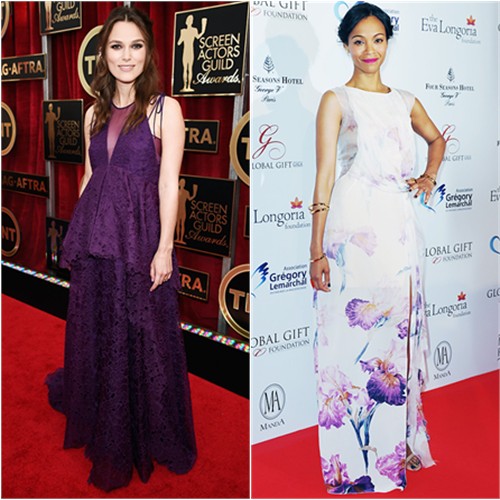 Keira in Erdem; Zoe in Nina Ricci