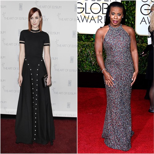 Jena in Adam Selman; Uzo in Randi Rahm
