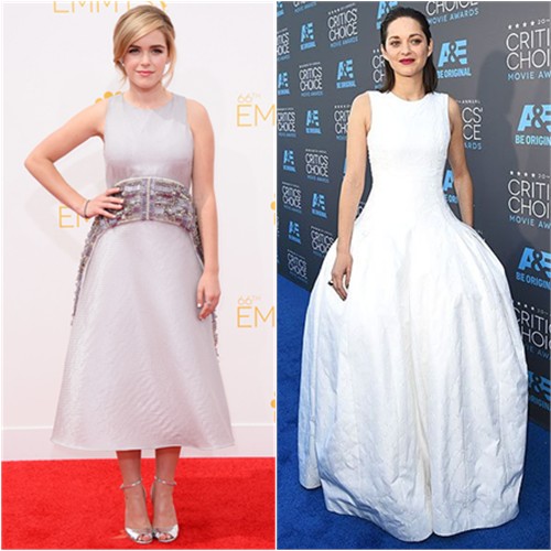 Kiernan in Antonio Berardi; Marion in Dior