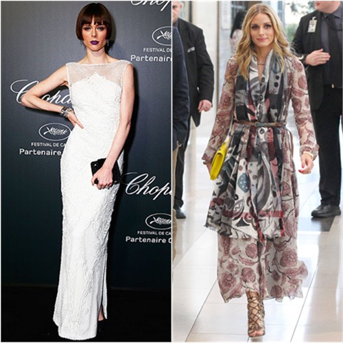 Coco in Gabriela Cadena; Olivia in Burberry