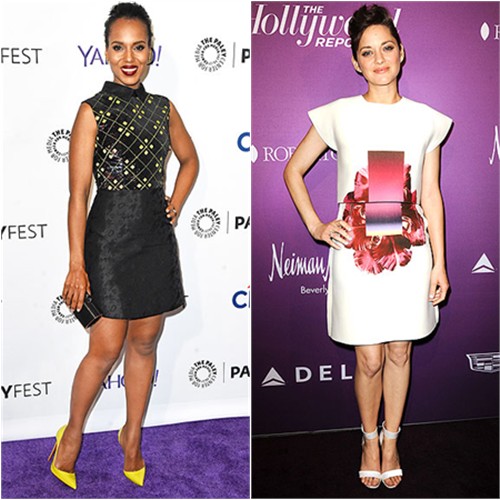 Kerry in Mary Katrantzou; Marion in Carolina Herrera