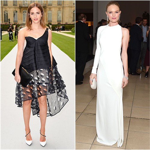 Emma in Dior; Kate in Alexandre Vauthier