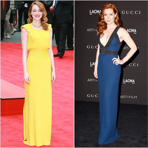 Emma in Atelier Versace; Amy in Gucci