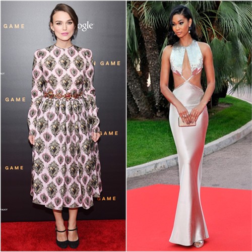 Keira in Dolce & Gabbana; Chanel in Reem Acra