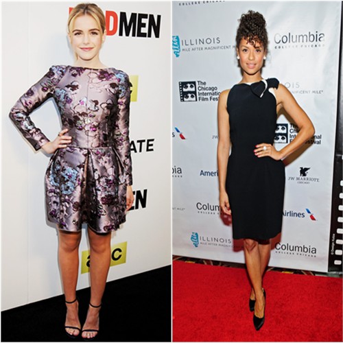Kiernan in Nina Ricci; Gugu in Lanvin