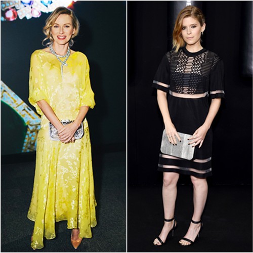 Naomi in Preen; Kate in Alexander Wang for H&M