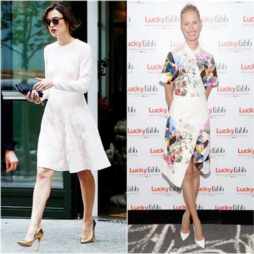 Keira in Huishan Zhang; Karolina in Preen