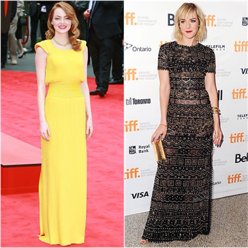 Emma in Atelier Versace; Jena in Emilio Pucci