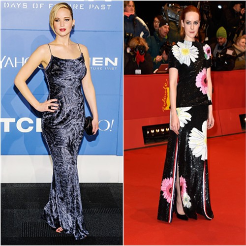 Jennifer in Jason Wu; Jena in Thom Browne
