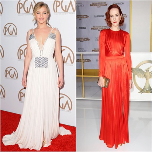 Jennifer in Prada; Jena in Emanuel Ungaro