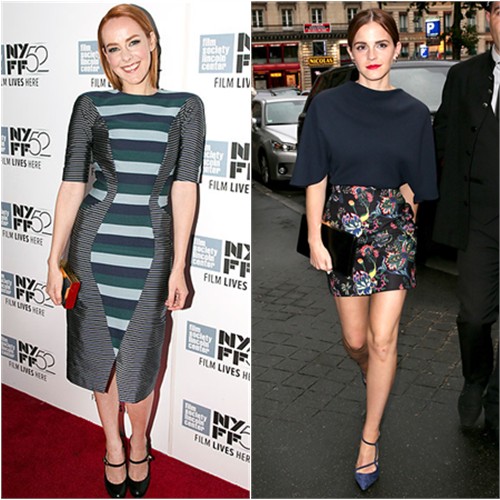 Jena in Thom Browne; Emma in Dior