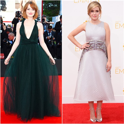 Emma in Valentino; Kiernan in Antonio Berardi