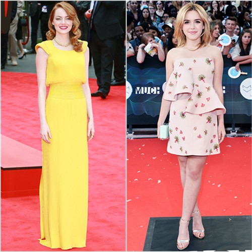 Emma in Atelier Versace; Kiernan in Marni
