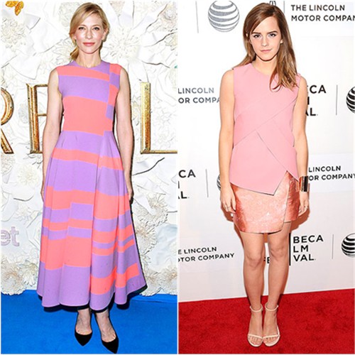 Cate in Roksanda; Emma in Narciso Rodriguez